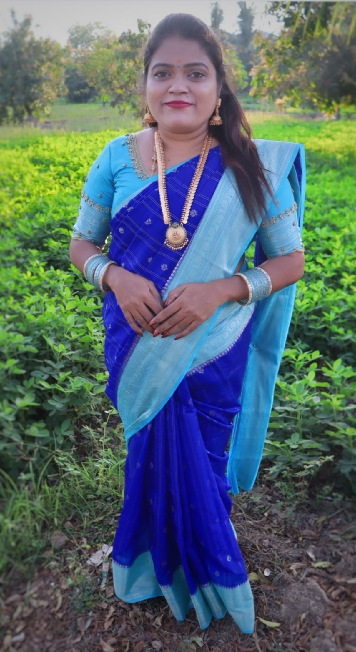 WARM SILK SAREE(VAIRA OOSI PATTERN )
