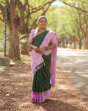 KANCHI SILK SAREE ( botle grrn )