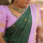 KANCHI SILK SAREE ( botle grrn )