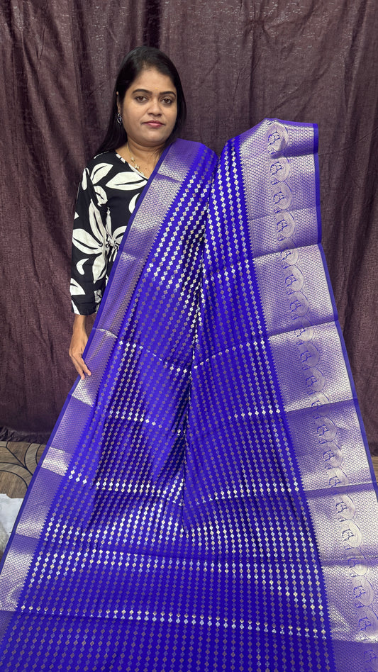 KATTAN SILK SAREE ( Electric Blue )