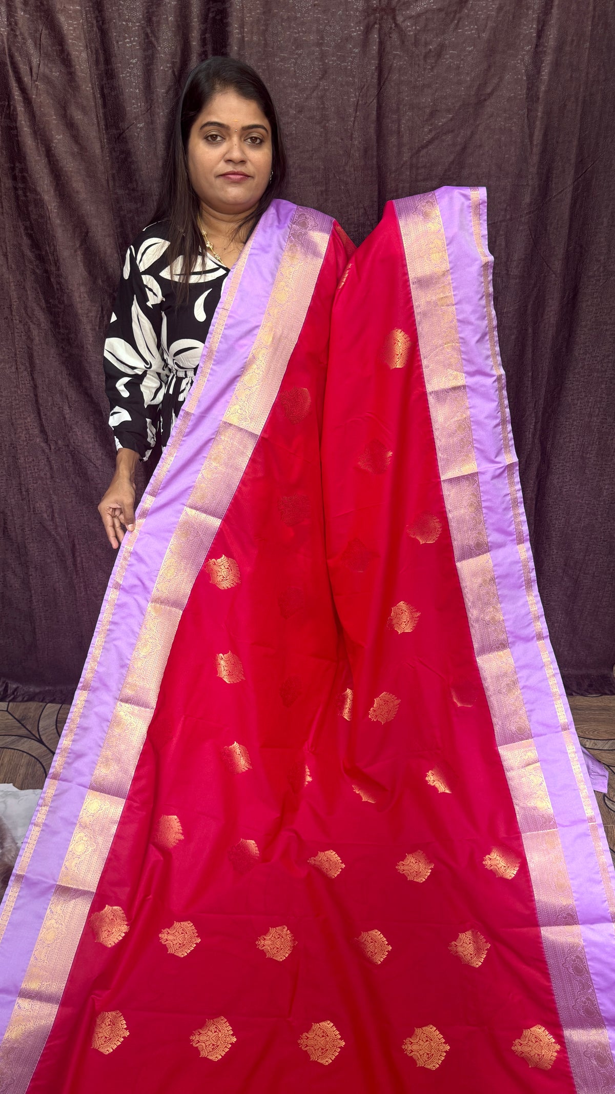 Kanchi Silk saree ( heliotrope Clr) / Pre Booking 2 Week dispatch