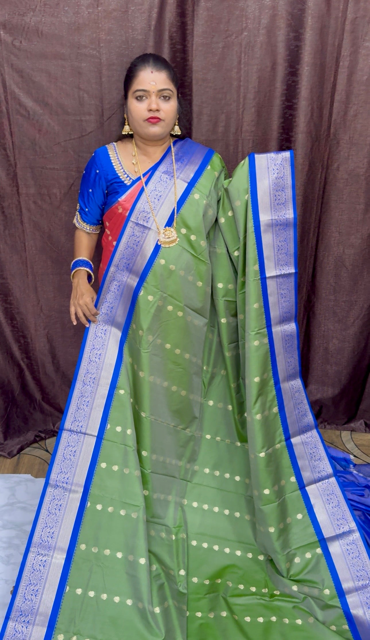 Traditional Kanchi Soft Silk Saree With Koravai Border