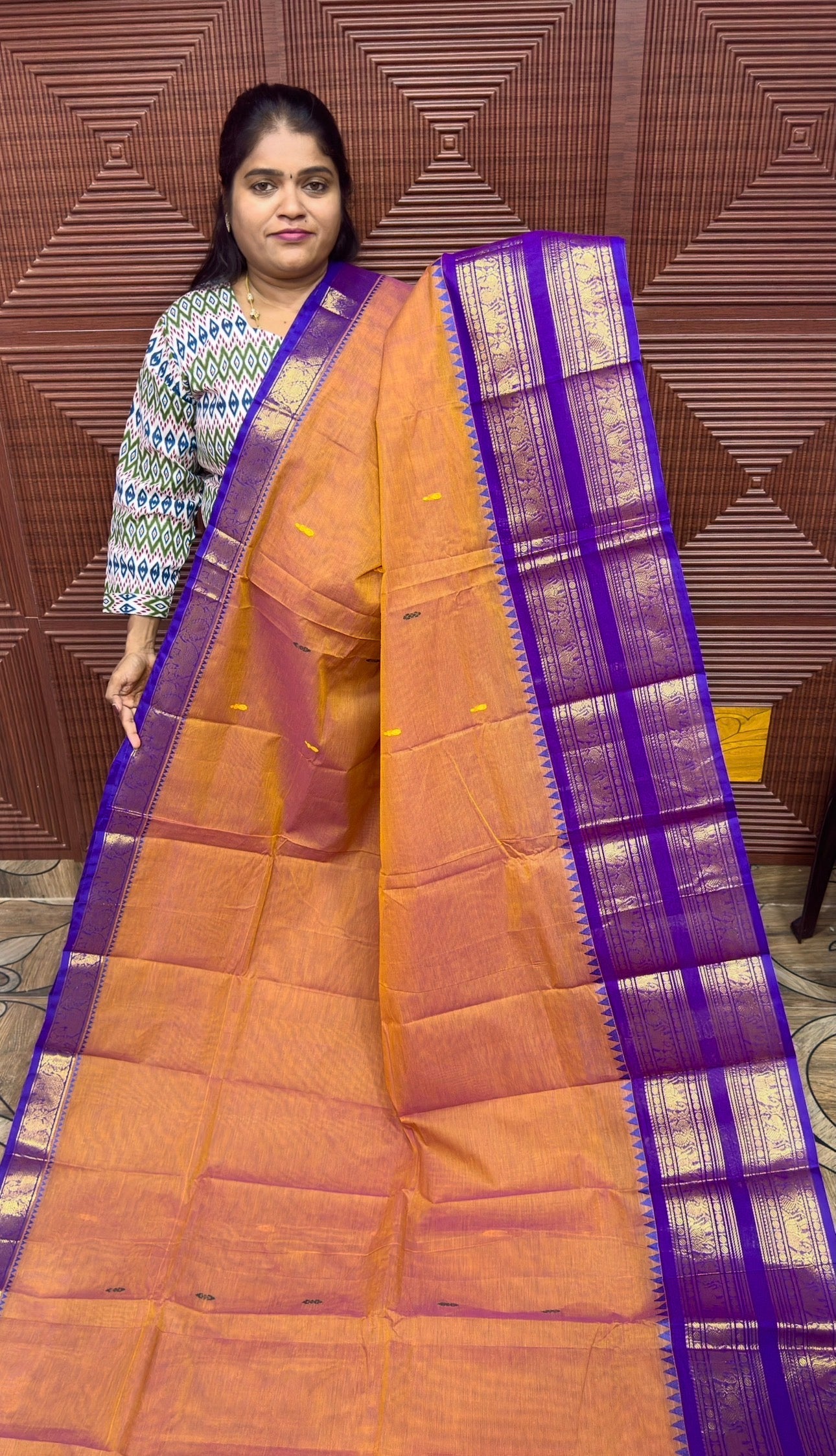 KANCHI CHETTINADU COTTON ( PRE BOOKING ORDER - 4 WEEK DISPATCH) PUR