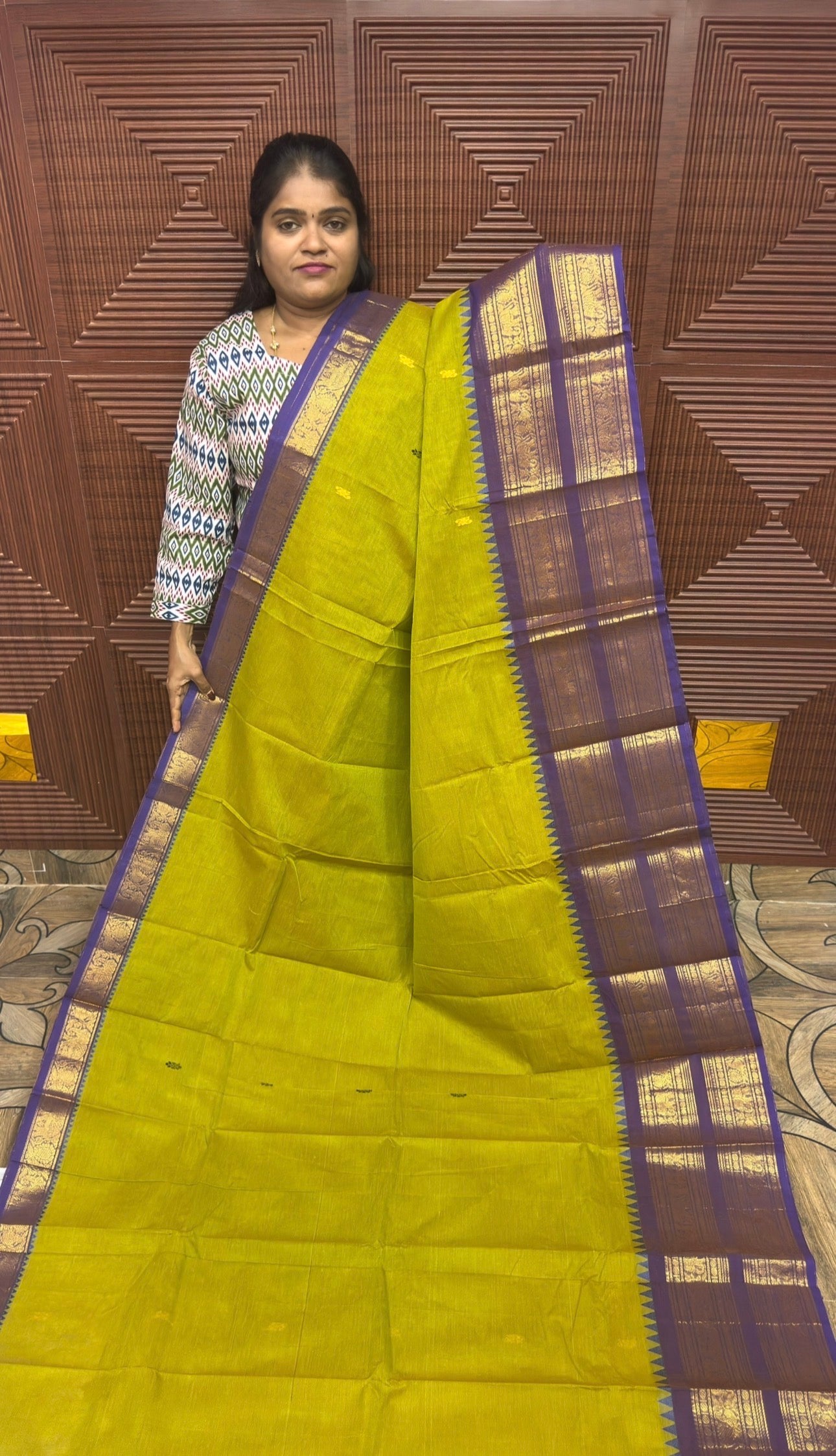 KANCHI CHETTINADU COTTON ( PRE BOOKING ORDER - 4 WEEK DISPATCH) DA GRN