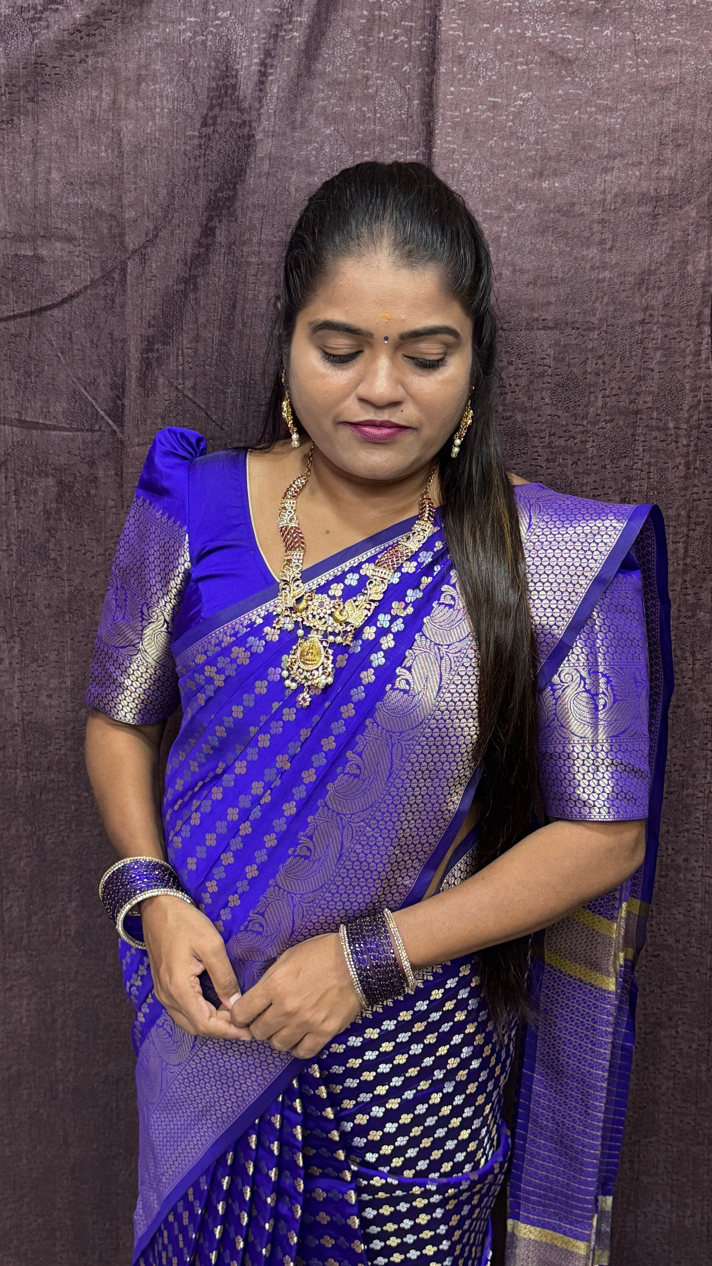 KATTAN SILK SAREE ( Electric Blue )