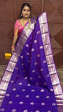 PREMIUM KANCHI SILK SAREE ( Deep Violet)pre booking 15 days dispatch