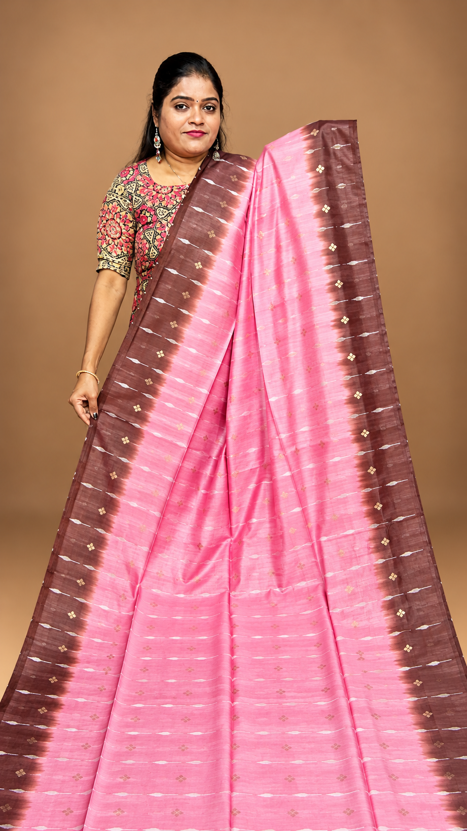 HANDWOVEN BHAGALPURI TUSSAR SILK SAREE