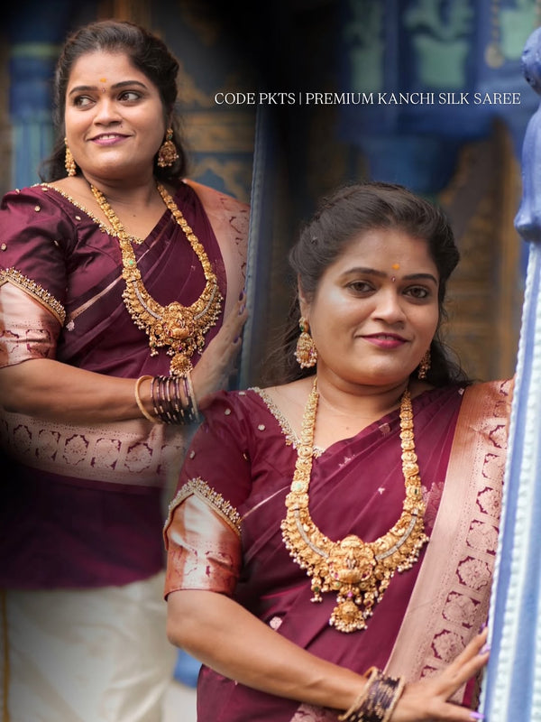 PREMIUM KANCHI SILK SAREE (Trisha)