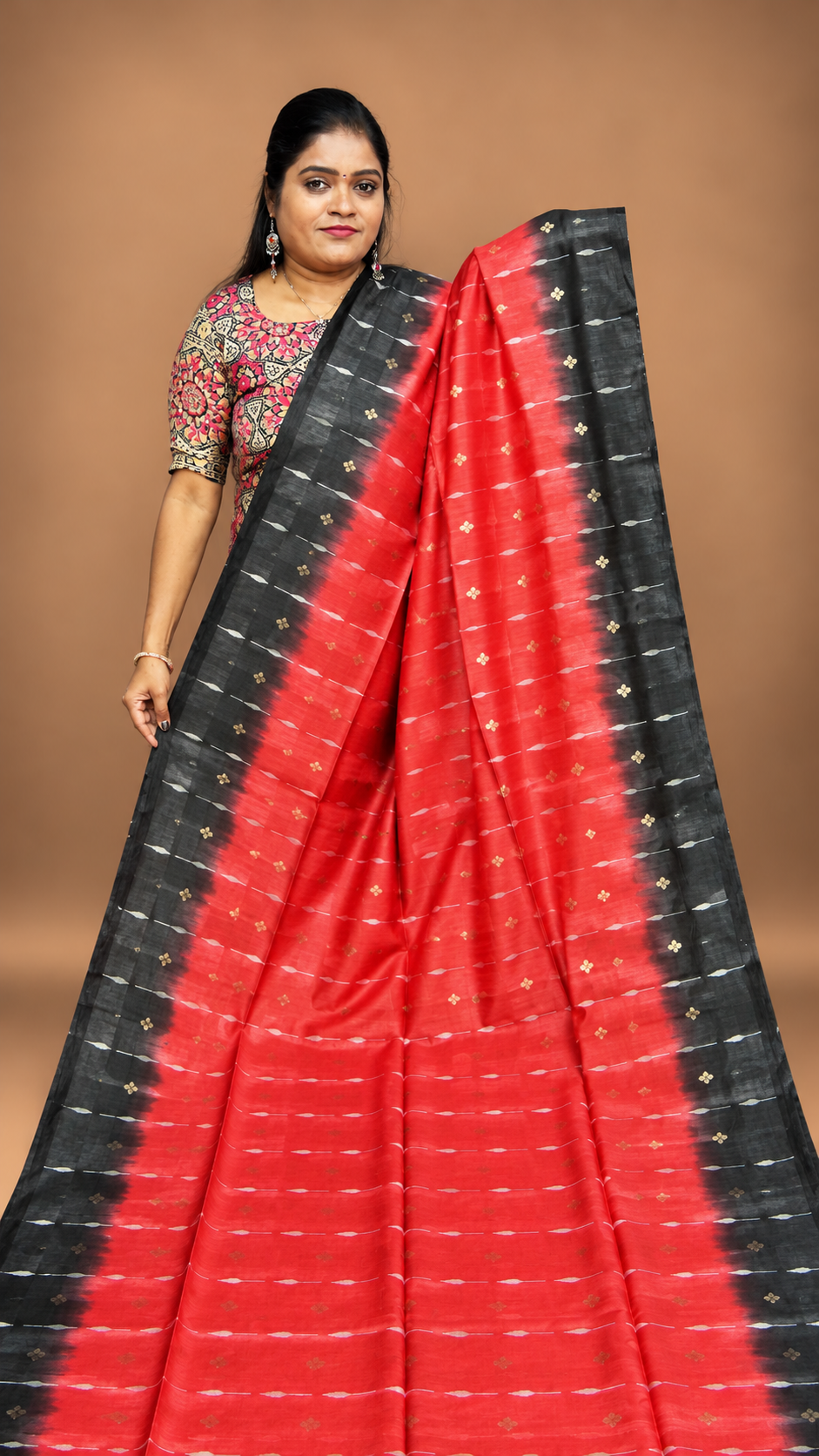 HANDWOVEN BHAGALPURI TUSSAR SILK SAREE