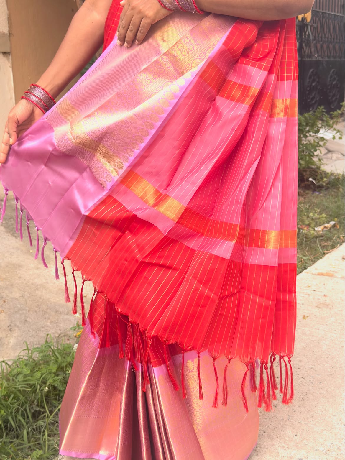 BANARASI SOFT SILK SAREE ( R/P)