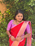 BANARASI SOFT SILK SAREE ( R/P)