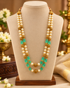 ✨ Pearl and Green Bead Necklace