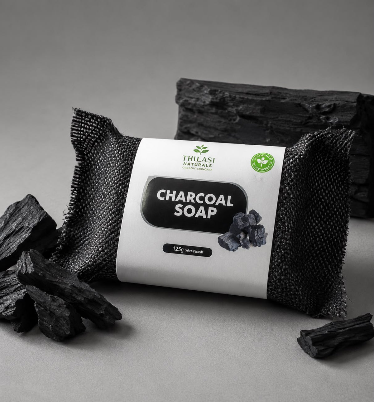 TULASI NATURALS CHARCOAL SOAP – 125G