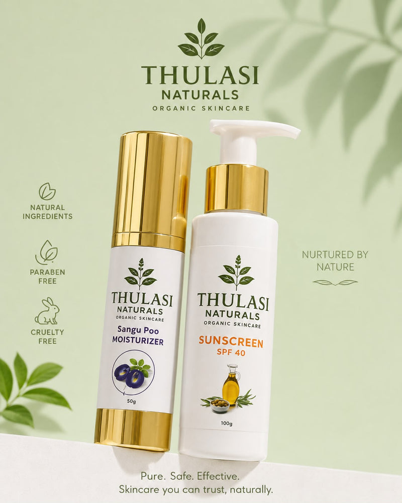 THULASI NATURALS SUNSCREEN & MOISTURIZER COMBO