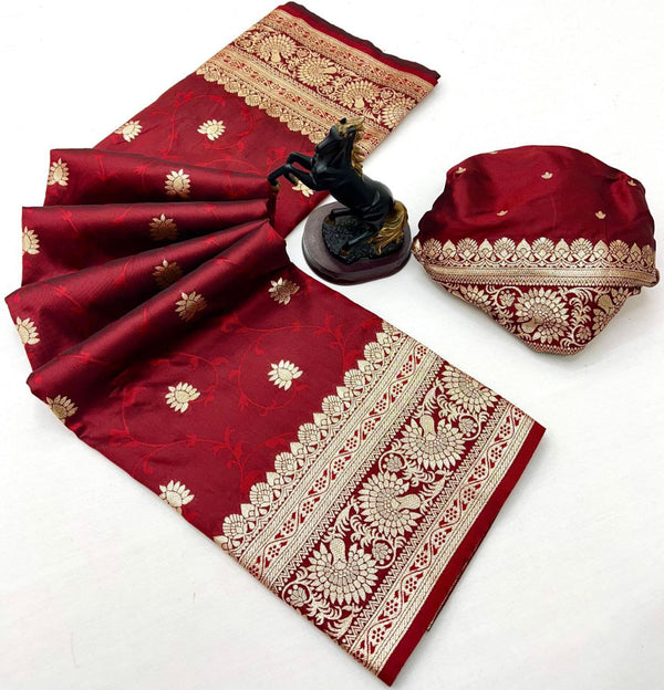 KANCHI SOFT SILK SAREE ( MR)