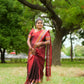 KHADI COTTON SAREE (copper)