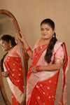WARM SILK SAREES WITH CONTRAST BLOUSE