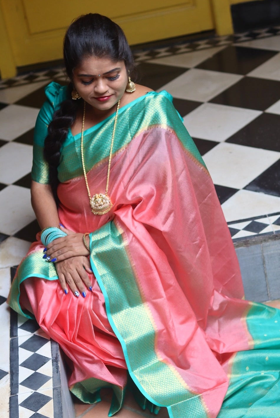 Warm silk saree