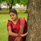 KHADI COTTON SAREE (copper)