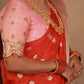 WARM SILK SAREES WITH CONTRAST BLOUSE