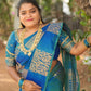 KANCHI SOFT SILK SAREE ( BLUE GREEN) ( 3 WEEKS pre booking)