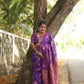 KANCHI SOFT SILK SAREE ( dark ) vo