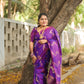 KANCHI SOFT SILK SAREE ( dark ) vo
