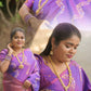 KANCHI SOFT SILK SAREE ( dark ) vo